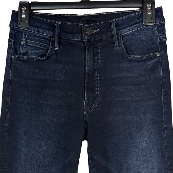 Mother SZ 26 The Stunner Zip Two Step Fray Jeans Last Call Stretch Mid-Rise Blue - Picture 2 of 13